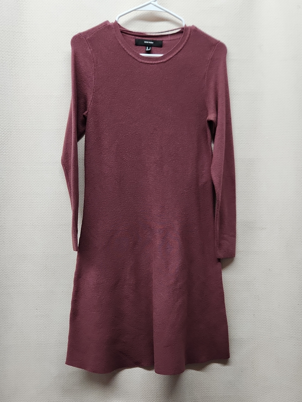 Vero Moda Dusty Rose Long-Sleeve Midi Dress